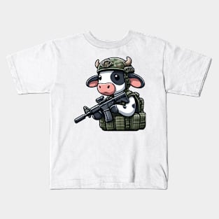 Tactical Cow Kids T-Shirt